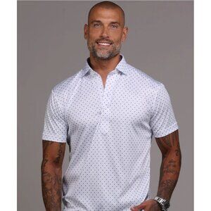 Collars and Co Polo XLarge NWT Semi-Spread White Pebble Beach 5 Diamond Golf